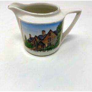 House of Seven Gables Cream Pitcher Made for The Seven Gables Shop Salem Mass